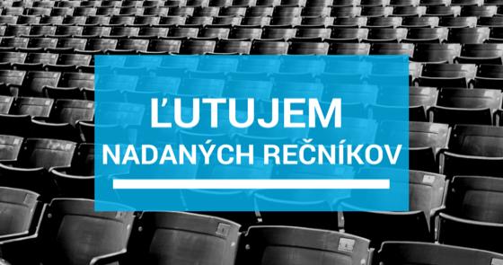 Ľutujem nadaných rečníkov 